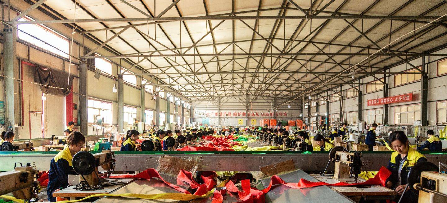 round sling factory production polyester lifting sling manufacturing process