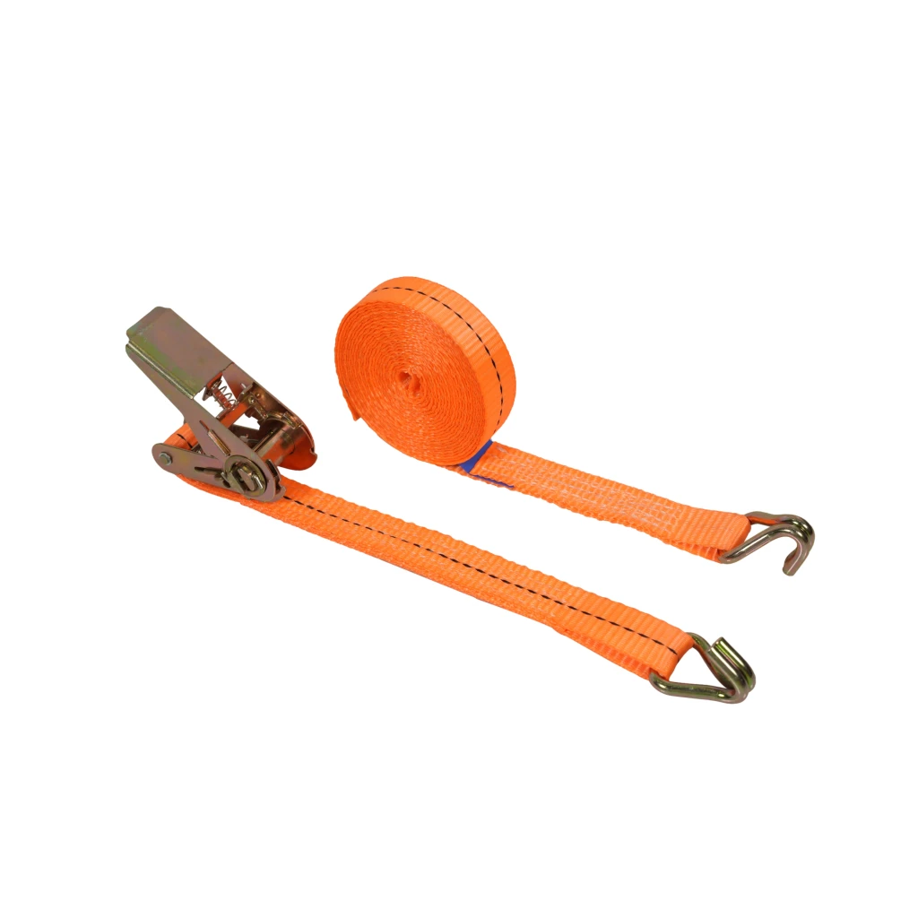 50mm Ratchet Lashing Strap with Double J Hooks