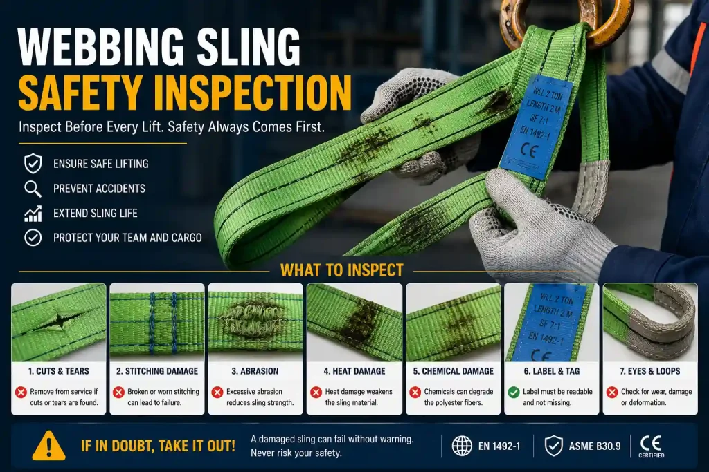 Webbing Sling Safety Inspection Guide Panduan Inspeksi Keamanan Lifting Slings
