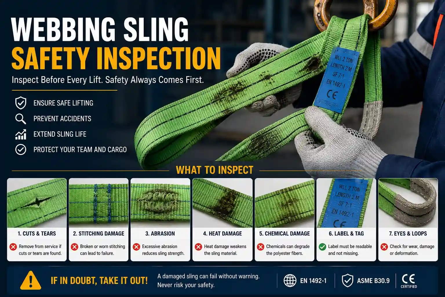 Webbing Sling Safety Inspection Guide Panduan Inspeksi Keamanan Lifting Slings